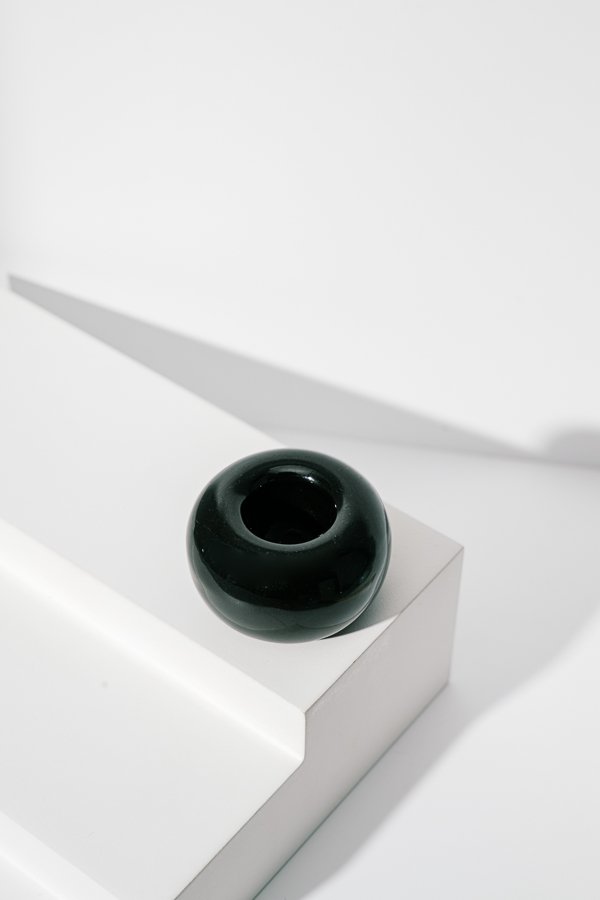Black Ceramic Toothbrush Holder