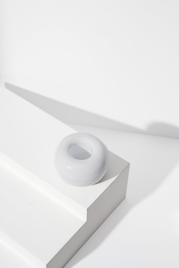 White Ceramic Toothbrush Holder