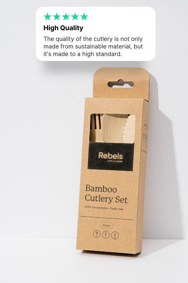Bamboo Cutlery Set (24 pieces) 3 Bamboo Cutlery Set (24 pieces) - Image 3