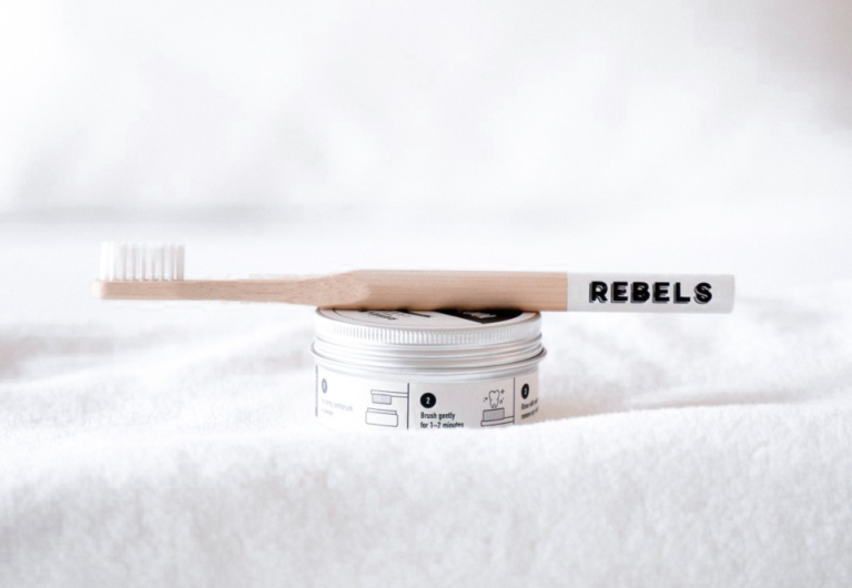 bamboo toothbrush and zero waste toothpowder